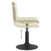 vidaXL Esszimmerst&uuml;hle 2 Stk. Drehbar Creme Samt