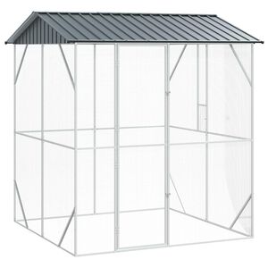 vidaXL Vogelk&auml;fig Anthrazit 215 x 208 x 247 cm