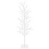 vidaXL K&uuml;nstlicher LED-Birkenbaum Wei&szlig; 18 x 18 x 150 cm Stahl 360 LEDs
