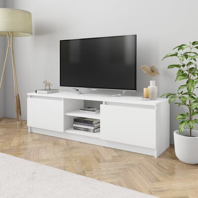 vidaXL TV-Schrank Weiß 120x30x35,5 cm Holzwerkstoff