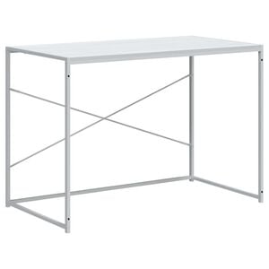 vidaXL Computertisch Wei&szlig; 110x60x70 cm Holzwerkstoff