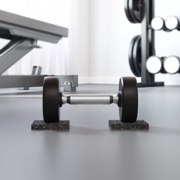 vidaXL Gummiwalze Schwarz Gummi