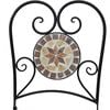 vidaXL Mosaik-Bistro-Set Terrakottarot und Wei&szlig; Eisen und Keramik