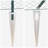 vidaXL Zaunpfosten Gr&uuml;n 10 x 0,6 m (50 mm Maschen) Stahl und PVC