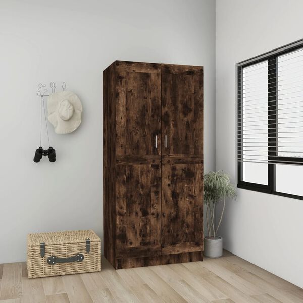 vidaXL Kleiderschrank R&auml;uchereiche 82,5x51,5x180 cm Holzwerkstoff
