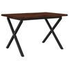 vidaXL Live Edge Esstisch 120 x 80 x 75 cm Massivholz Akazie