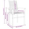 vidaXL Essst&uuml;hle 4 Stk. Stapelbar Massivholz Teak