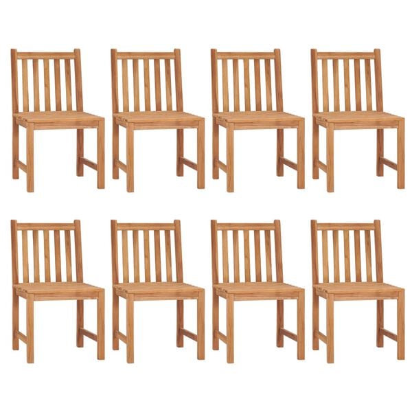 vidaXL 9-teiliges Garten-Ess-Set 180 x 90 cm Massivholz Teak