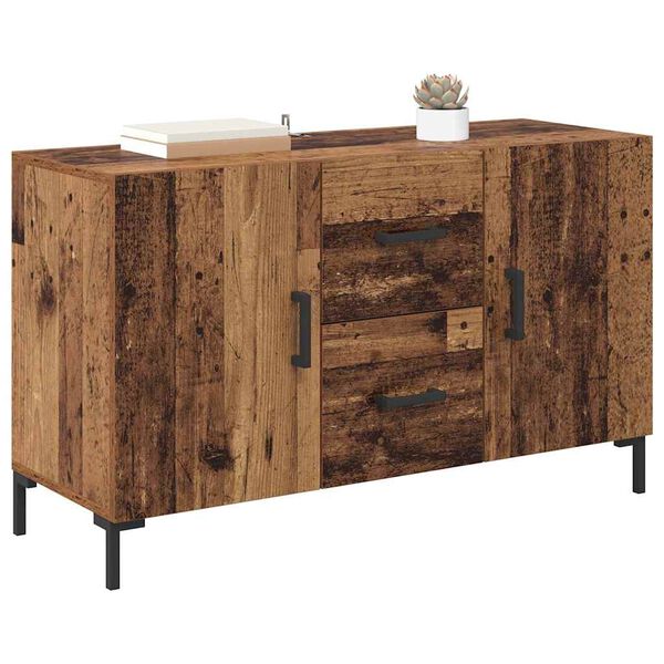 vidaXL Sideboard mit Schubladen Altholz 100 x 36 x 60 cm Holzwerkstoff