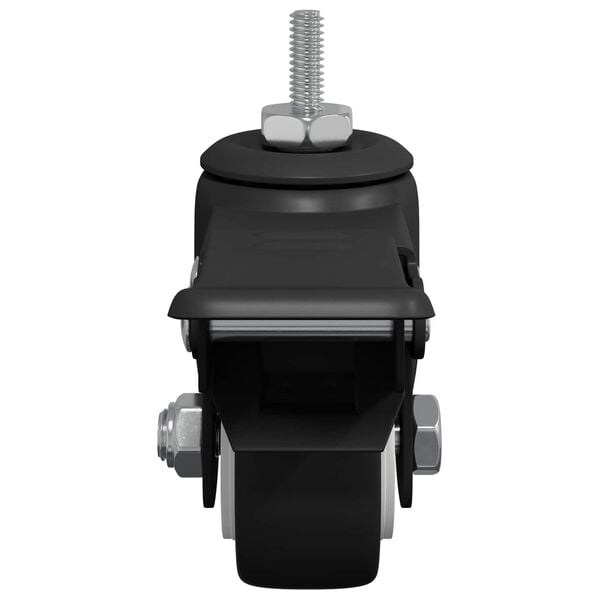 vidaXL Rollen 12 pcs Schwarz M6 x 37 mm Eisen und Nylon