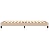 vidaXL Bettgestell Cappuccino-Braun 90x190 cm Kunstleder