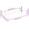 vidaXL Bettgestell mit 2 Schubladen Massivholz Kiefer 100x200 cm