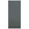 vidaXL Dachpaneele 36 Stk. Verzinkter Stahl Anthrazit 80x36cm