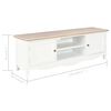vidaXL TV-Schrank Wei&szlig; 120&times;30&times;40 cm Holz
