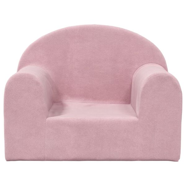 vidaXL Kindersofa Rosa Weich Plüsch