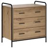 vidaXL Schubladenschrank Artisan-Eiche 70 x 39,5 x 71 cm Holzwerkstoff