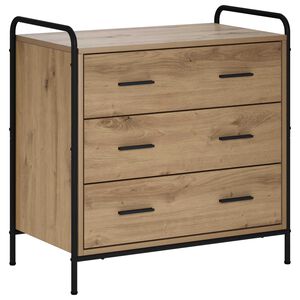 vidaXL Schubladenschrank Artisan-Eiche 70 x 39,5 x 71 cm Holzwerkstoff
