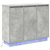 vidaXL LED-Sideboard Beton Grau 90 x 32 x 75 cm Holzwerkstoff