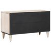 vidaXL TV-Schr&auml;nk mit Speicher Wei&szlig; 80 x 31,5 x 46 cm Massivholz Mango