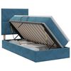 vidaXL Aufbewahrungsbett mit Matratze Dunkelblau 100 x 200 cm Samt