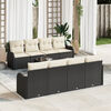 vidaXL Gartensofa-set Schwarz 55 x 55 x 37 cm Poly-Rattan