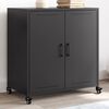vidaXL Sideboard Schwarz 68x39x72 cm Stahl
