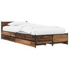 vidaXL Bettgestell mit Kopfteil Altholz 80 x 200 cm Holzwerkstoff