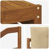 vidaXL Outdoor-Sofagarnitur mit Kissen 8 pcs Natur und Beige