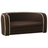 vidaXL Hundesofa Klappbar Braun 76x71x30 cm Leinen Waschbares Kissen