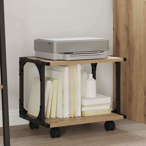 vidaXL Druckerst&auml;nder Artisan-Eiche 41 x 28 x 33,5 cm Holzwerkstoff