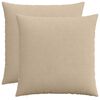 vidaXL Kissenbezug 2 stk. HEERLEN Taupe 55 x 55 cm Cord