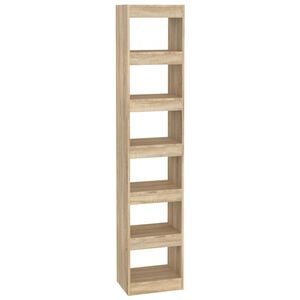 vidaXL B&uuml;cherregal/Raumteiler Sonoma-Eiche 40x30x198 cm