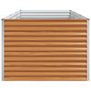 vidaXL Hochbeet Hellbraun 290 x 100 x 68 cm Verzinkter Stahl