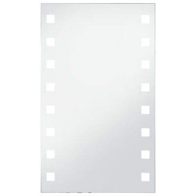 vidaXL Badezimmer-Wandspiegel mit LED 60 x 100 cm
