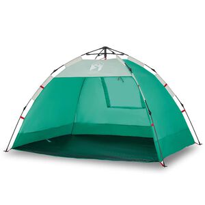 vidaXL Strandzelt 2 Personen Seegr&uuml;n Quick Release Wasserdicht