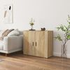 vidaXL Sideboard Sonoma-Eiche 80x33x70 cm Holzwerkstoff