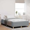 vidaXL Boxspringbett mit Matratze Hellgrau 120 x 190 cm Stoff