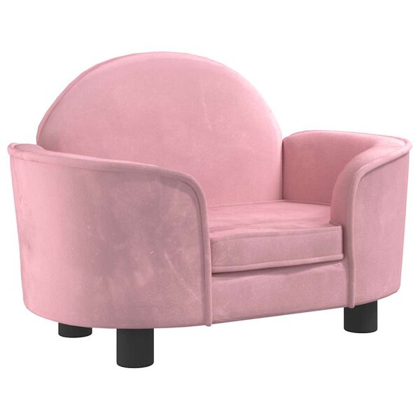 vidaXL Hundebett Rosa 66x40x45 cm Samt