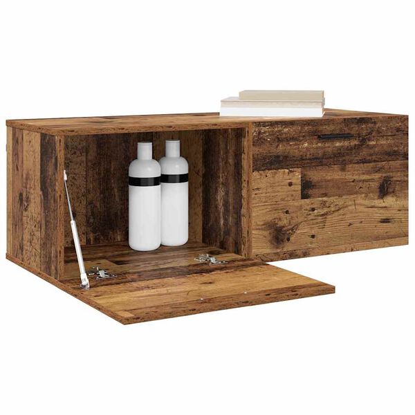 vidaXL Wandschrank Altholz 100 x 36,5 x 35 cm Holzwerkstoff