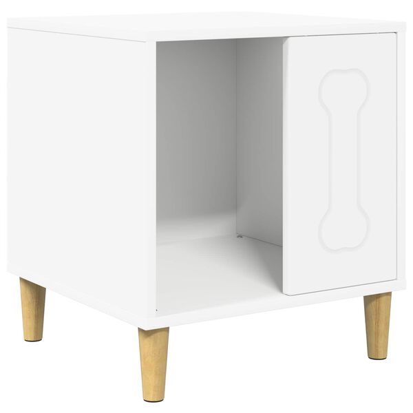 vidaXL Hundeh&uuml;tte Wei&szlig; 44 x 42 x 49 cm Holzwerkstoff