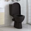 vidaXL Toilettensitz mit Absenkautomatik und Quick-Release Schwarz