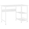 vidaXL Computertisch Weiß 105x50x72 cm MDF und Metall