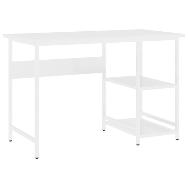 vidaXL Computertisch Weiß 105x50x72 cm MDF und Metall