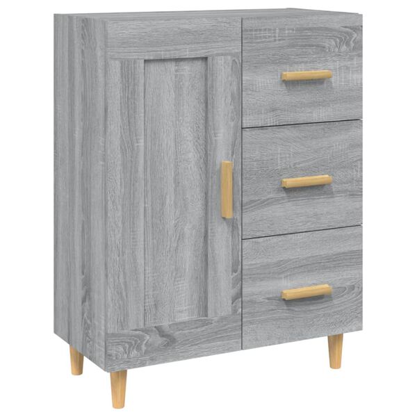 vidaXL Sideboard Grau Sonoma 69,5x34x90 cm Holzwerkstoff