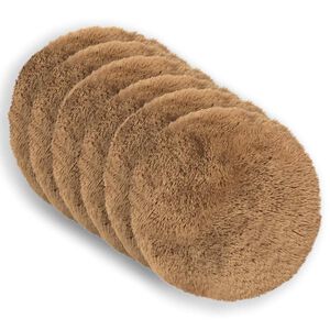 vidaXL Kissen mit Kissen HEERLEN 2 Stk. Taupe PV Fleece