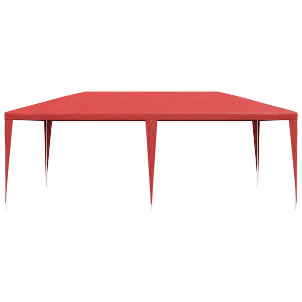 vidaXL Partyzelt Rot 600 x 300 x 255 cm PE und Stahl