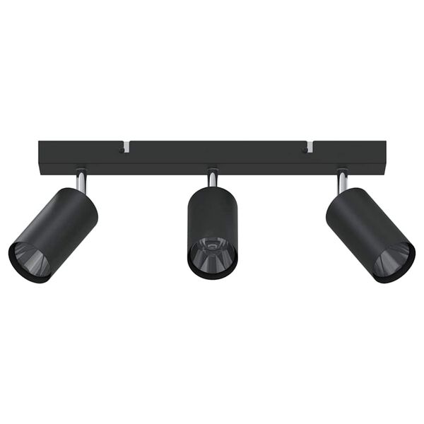 vidaXL Deckenstrahler Schwarz 38 x 5.5 x 16.5 cm Stahl