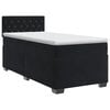 vidaXL Boxspringbett mit Matratze Schwarz 90 x 200 cm Samt