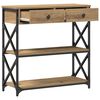 vidaXL Konsole Tisch Artisan-Eiche 75 x 28 x 75 cm