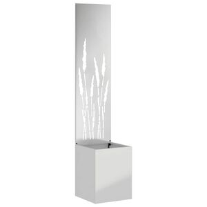 vidaXL Garten Sichtschutz-Leinwand Silber 32 x 150 cm Verzinkter Stahl